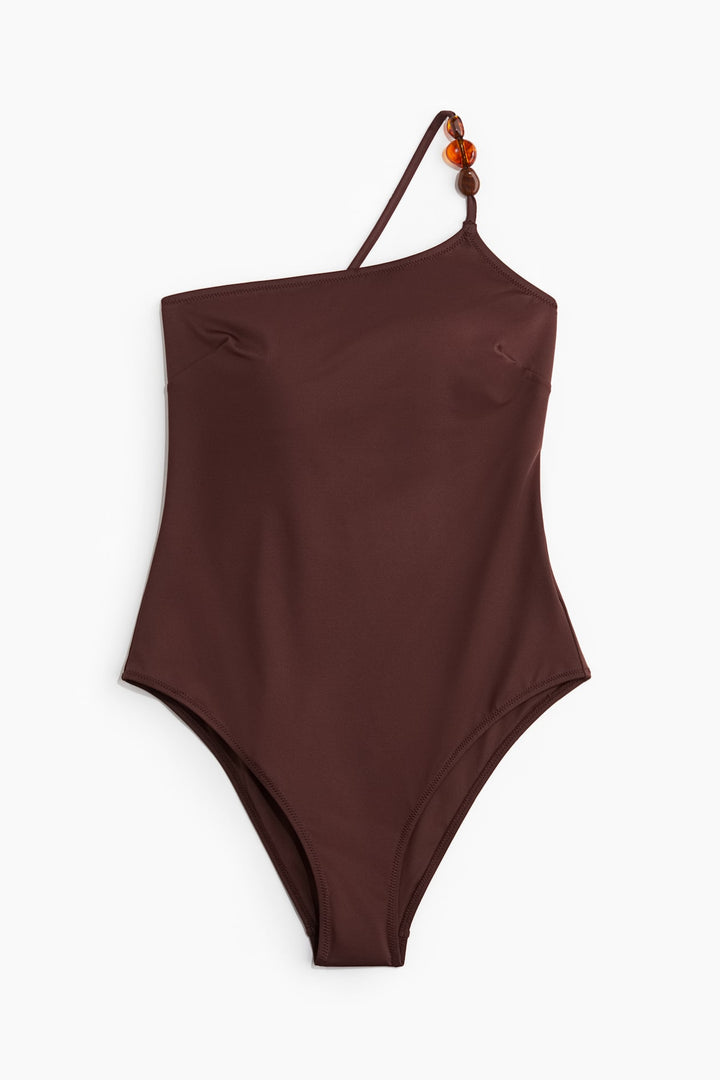 H&M Padded-Cup One-Shoulder Swimsuit