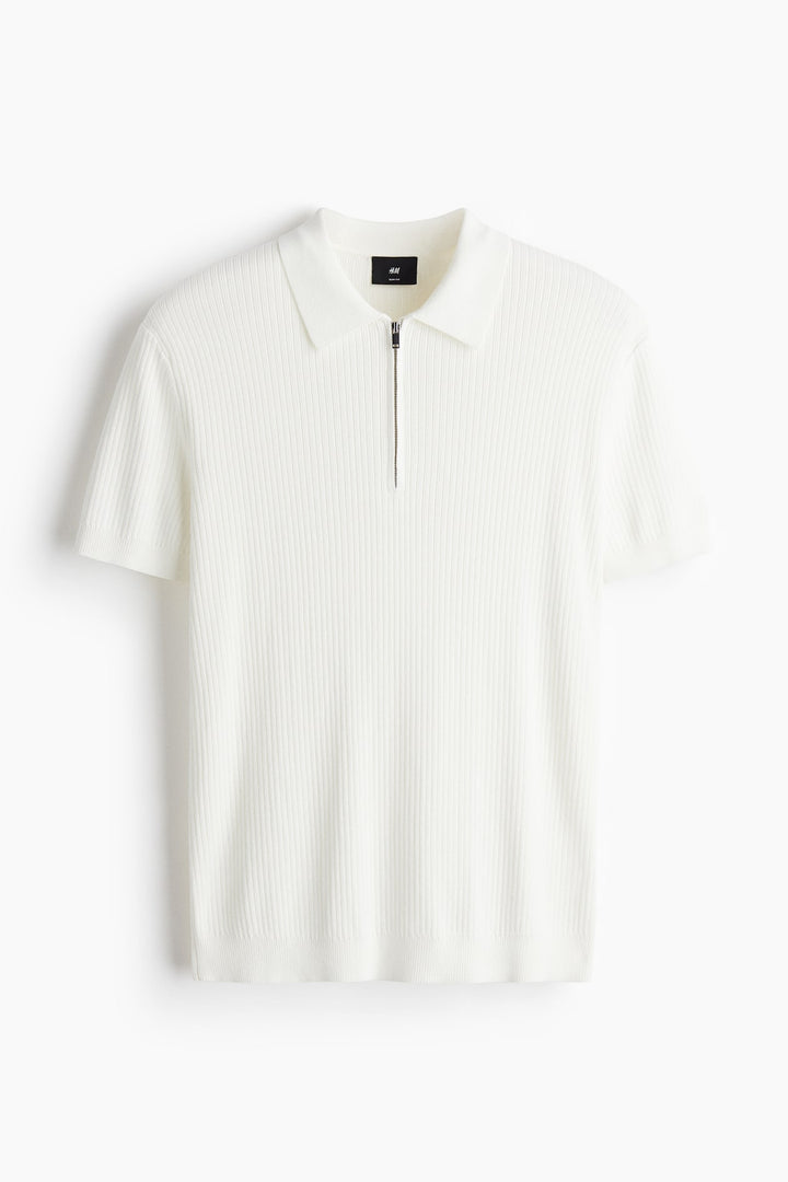 H&M Slim Fit Zip-top polo shirt