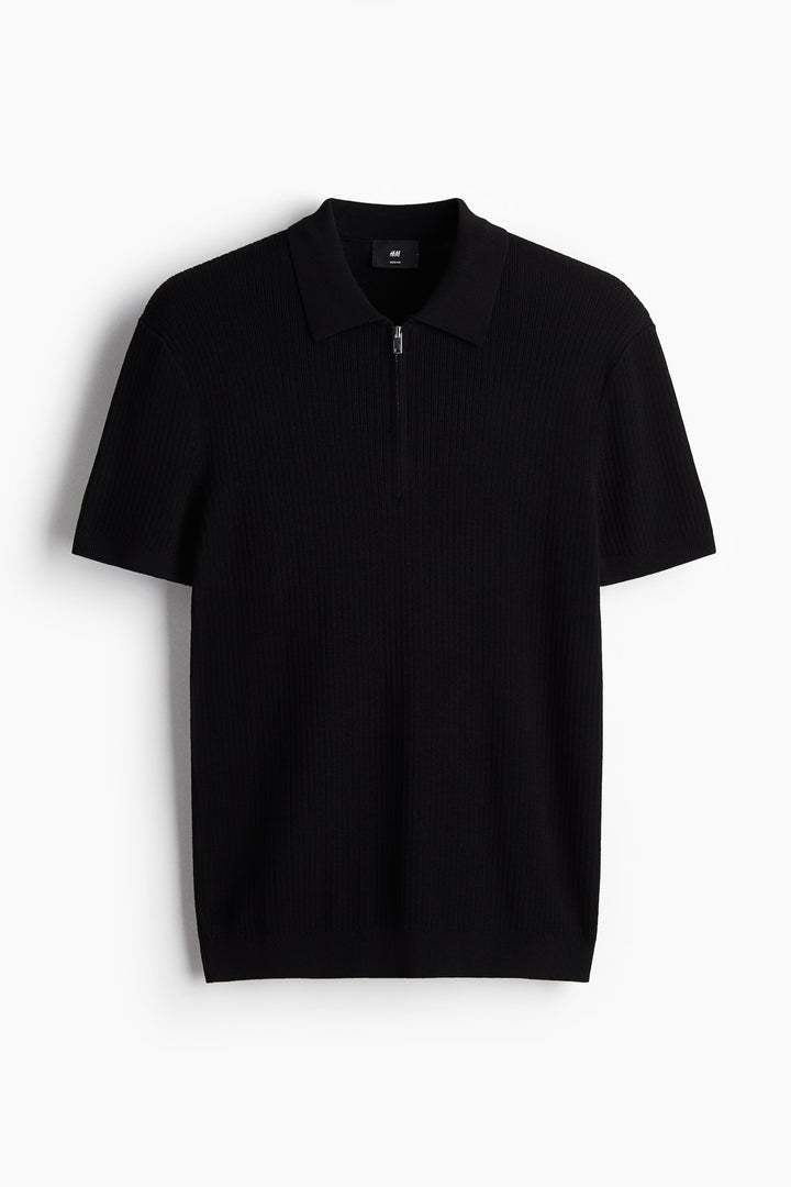 H&M Slim Fit Zip-top polo shirt