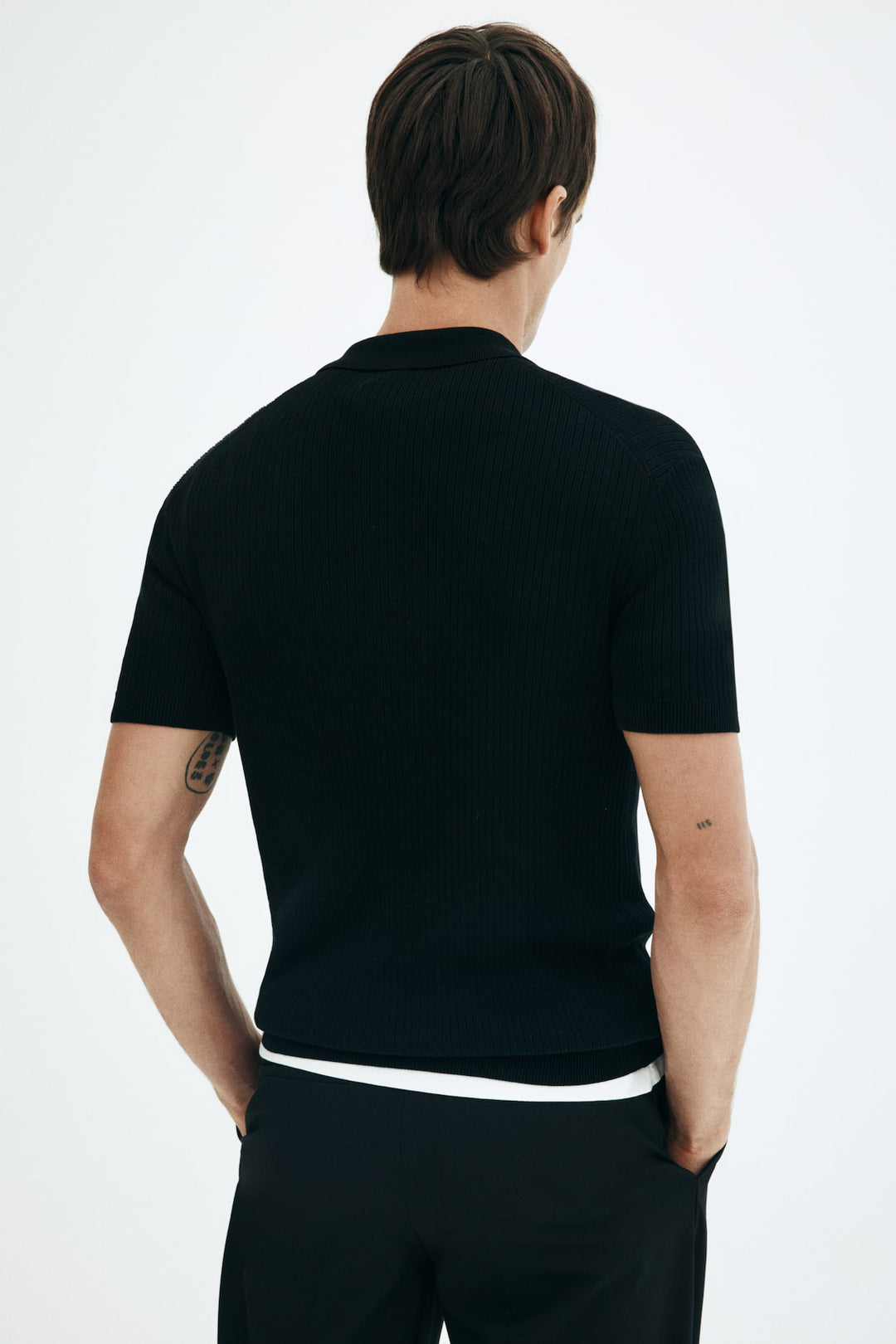 H&M Slim Fit Zip-top polo shirt