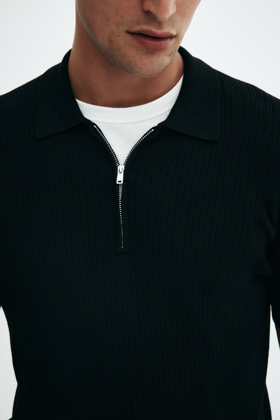 H&M Slim Fit Zip-top polo shirt