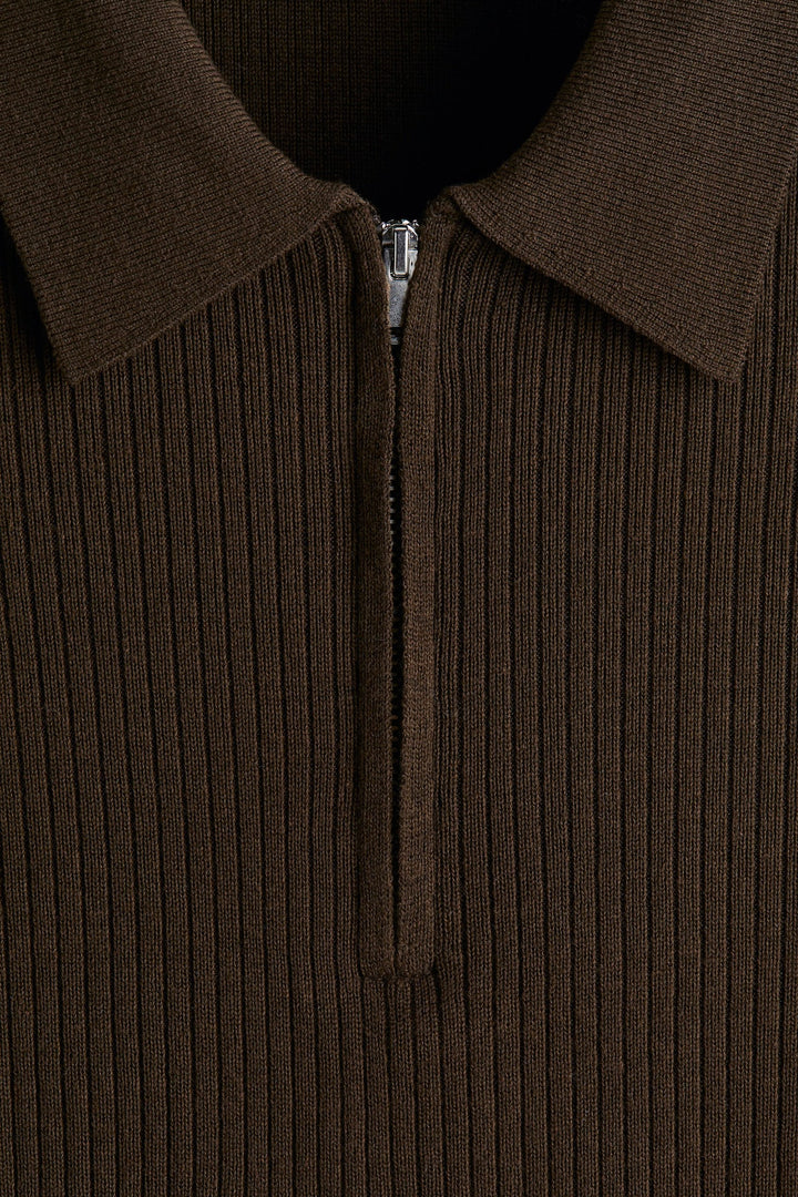 H&M Slim Fit Zip-top polo shirt