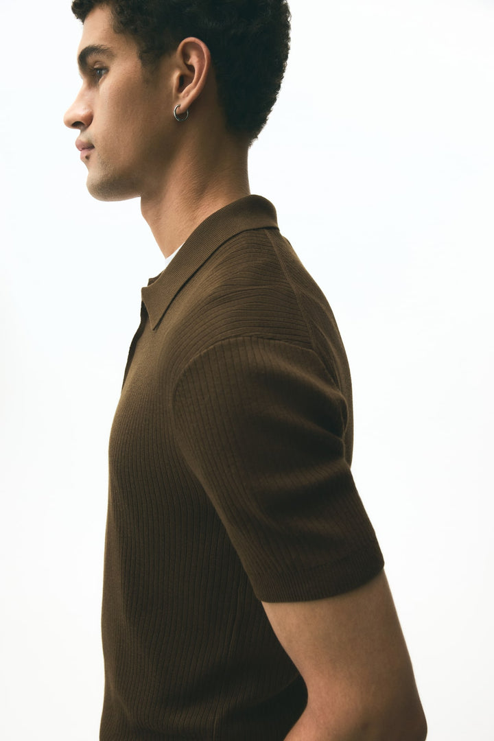 H&M Slim Fit Zip-top polo shirt