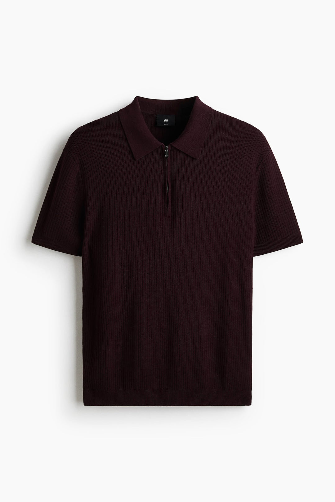 H&M Slim Fit Zip-top polo shirt