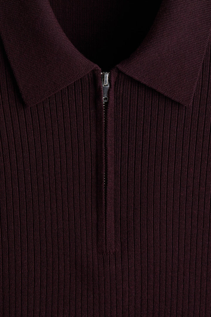 H&M Slim Fit Zip-top polo shirt