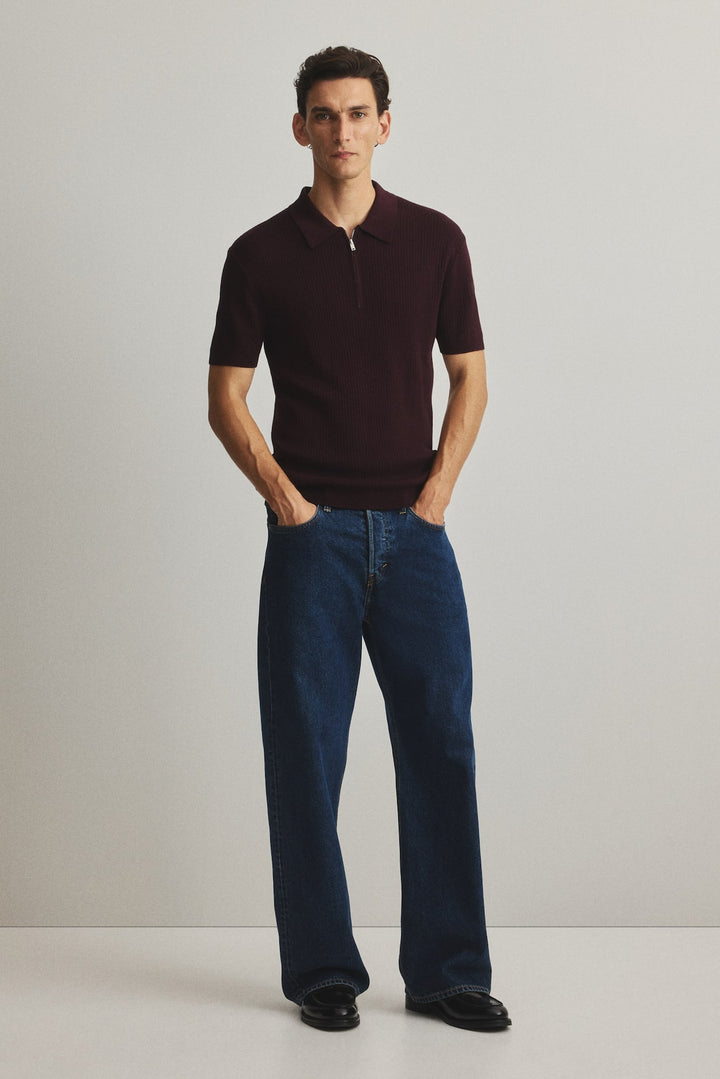 H&M Slim Fit Zip-top polo shirt