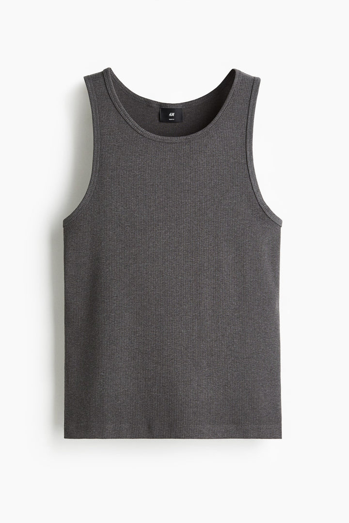 H&M Slim-Fit Ribbed Tank Top