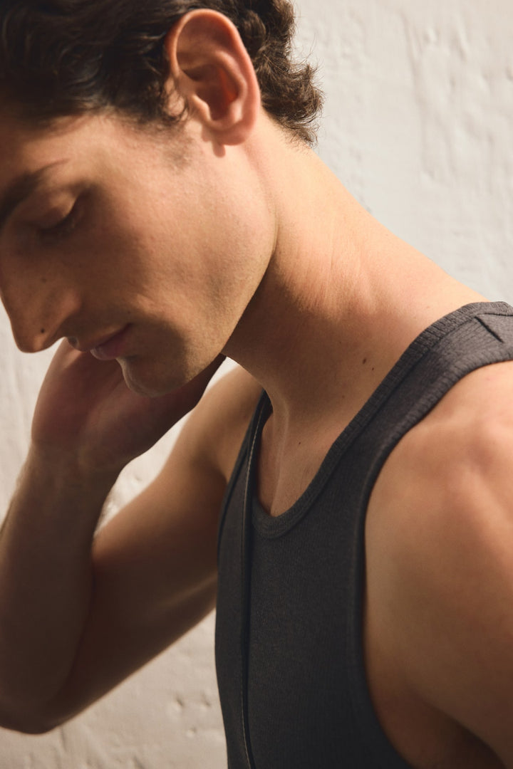 H&M Slim-Fit Ribbed Tank Top