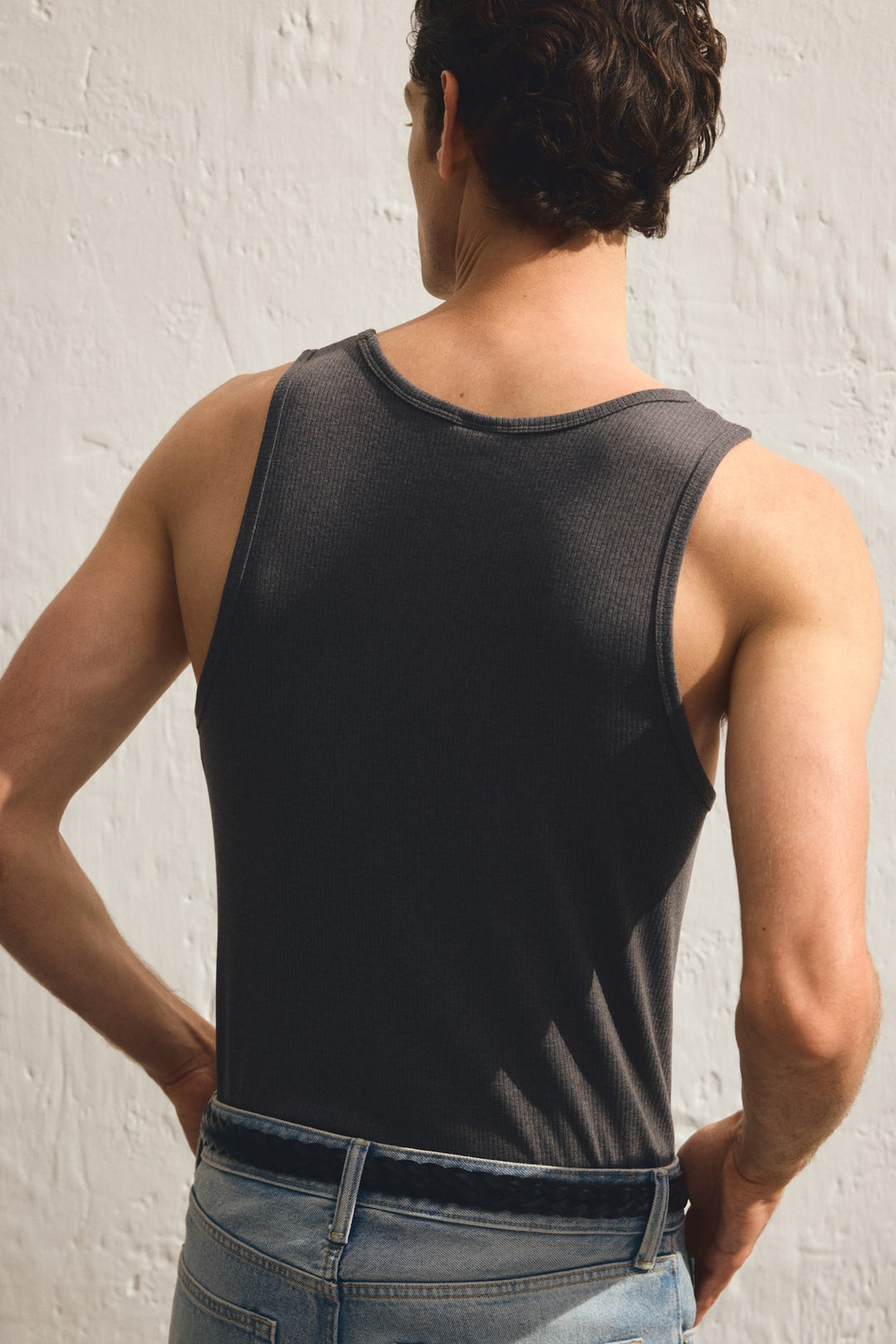 H&M Slim-Fit Ribbed Tank Top