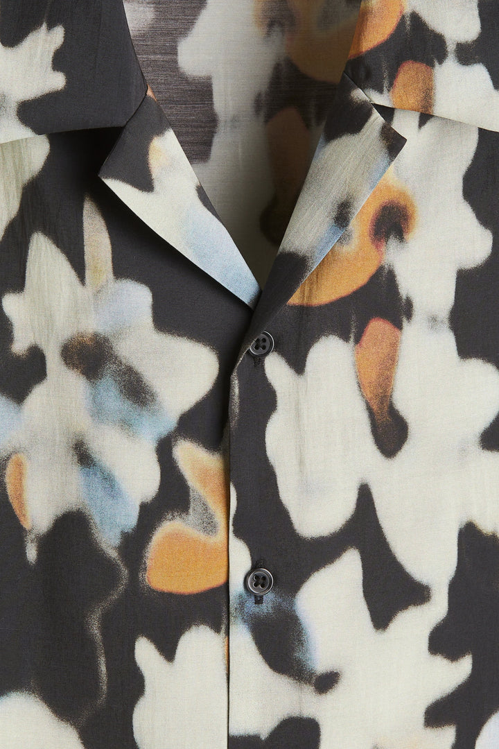 H&M Regular-Fit Patterned Resort Shirt