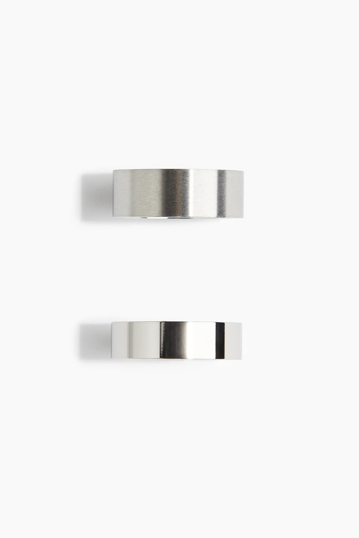 H&M 2-pack Stainless Steel Rings