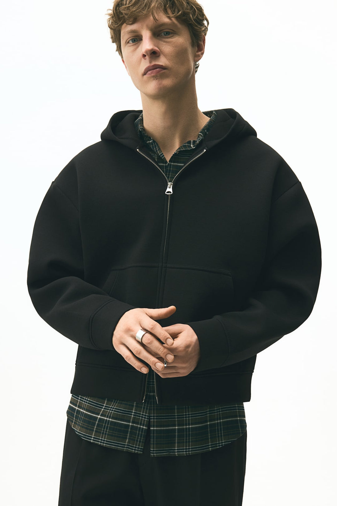 H&M Loose-Fit Hooded Jacket