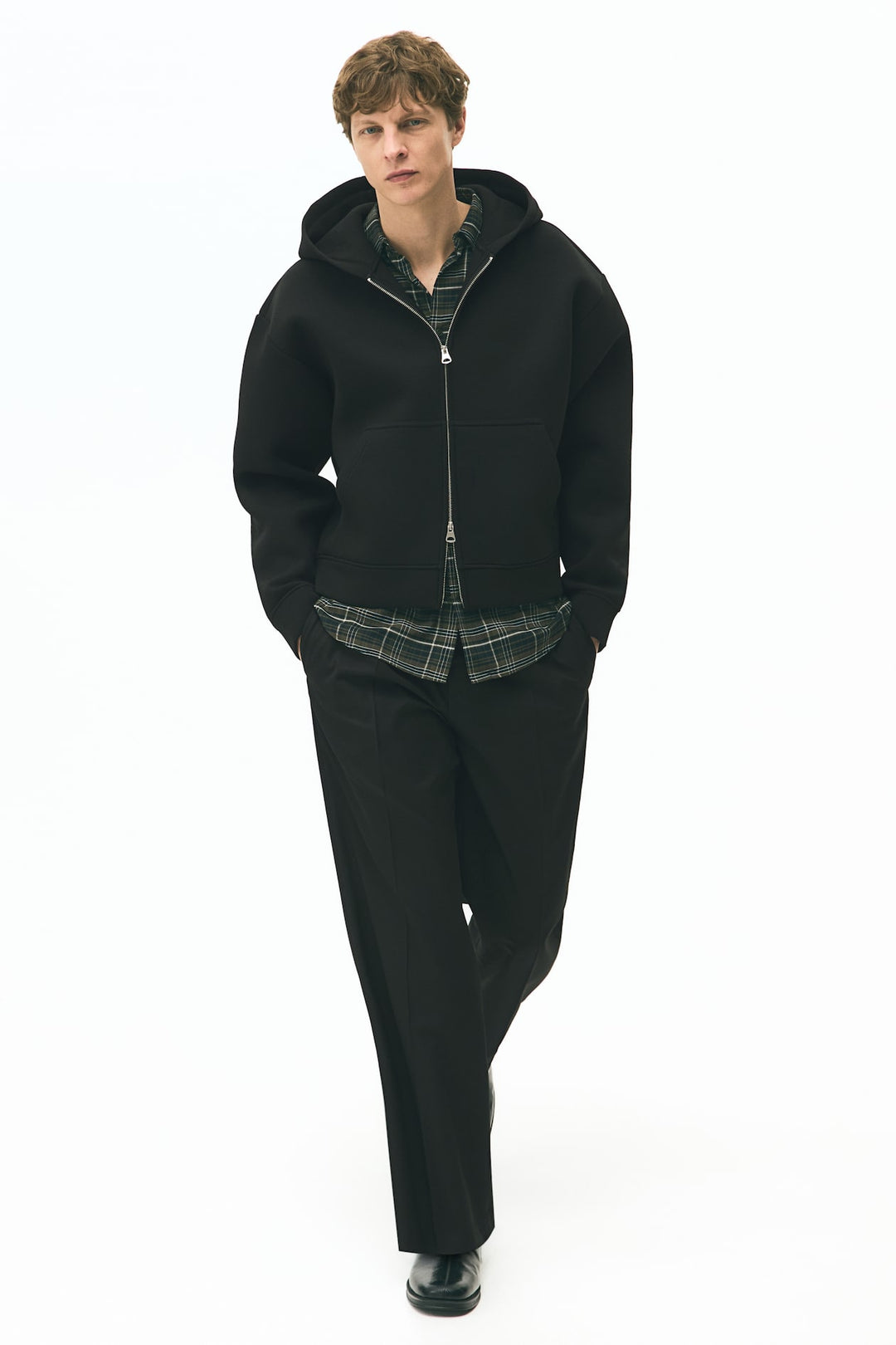 H&M Loose-Fit Hooded Jacket