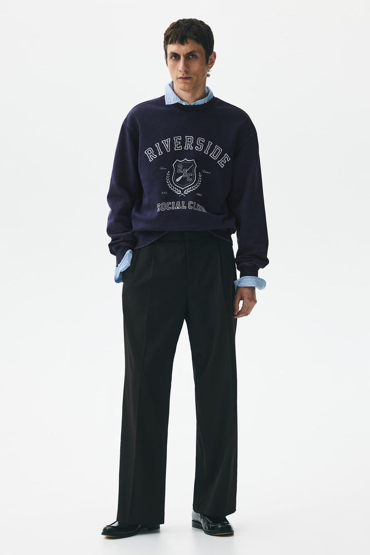 H&M Loose-Fit Printed Sweatshirt