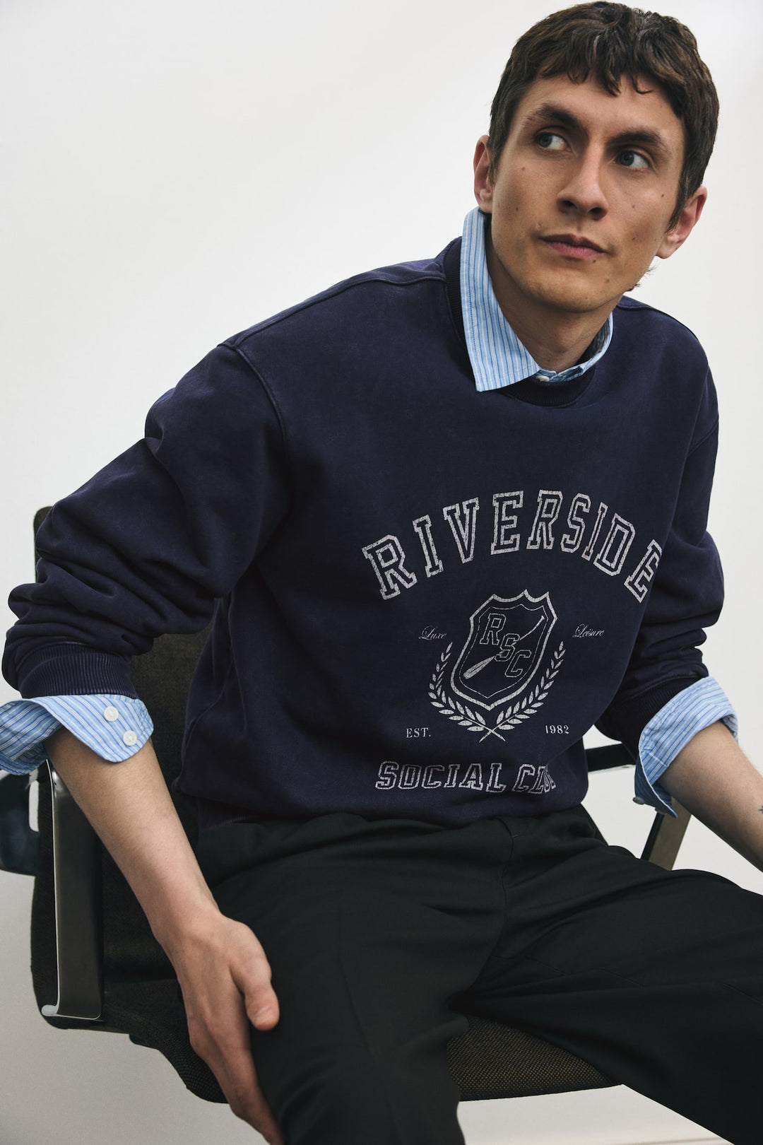 H&M Loose-Fit Printed Sweatshirt