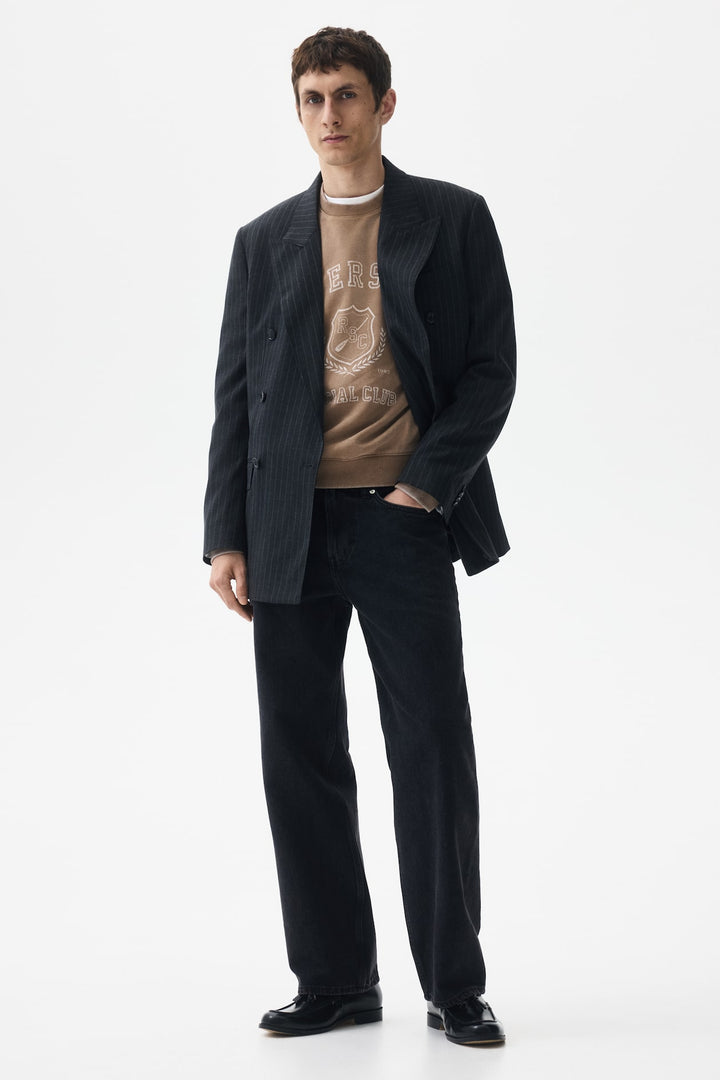 H&M Loose-Fit Printed Sweatshirt