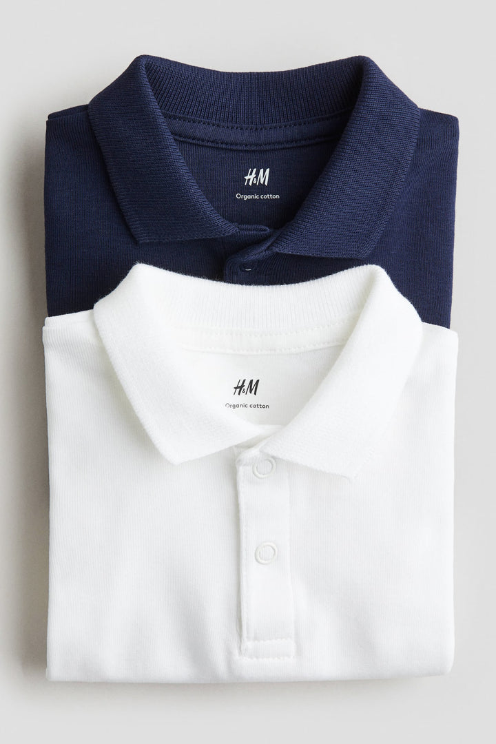 H&M 2-Pack Bodysuits with Collar