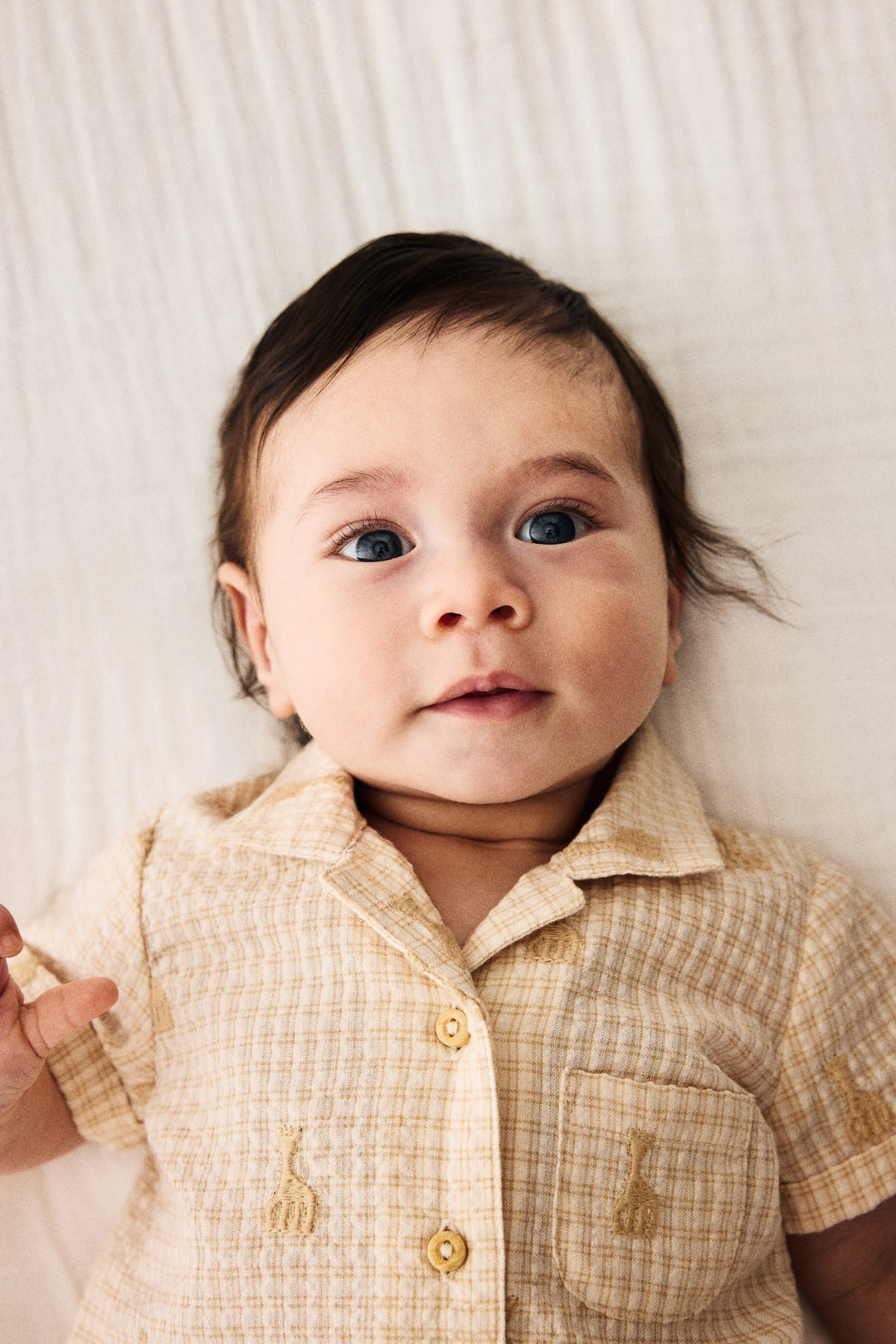 H&M x Sophie la girafe 2-Piece Cotton Seersucker Set