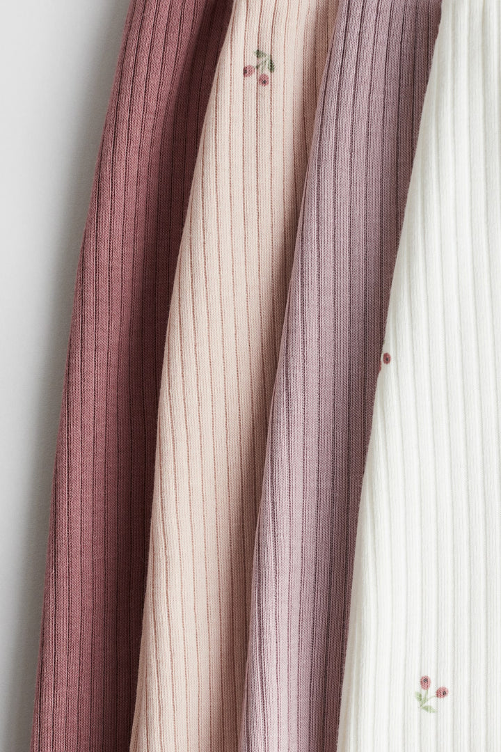 H&M 4-pack Ribbed Cotton Pants