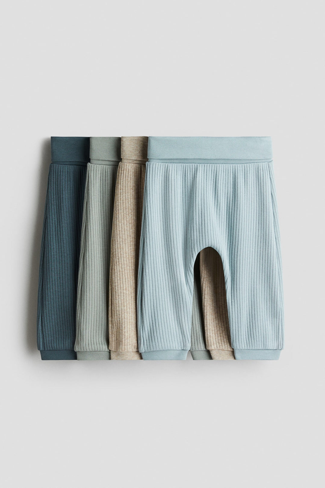 H&M 4-pack Ribbed Cotton Pants