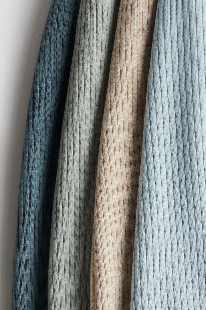 H&M 4-pack Ribbed Cotton Pants