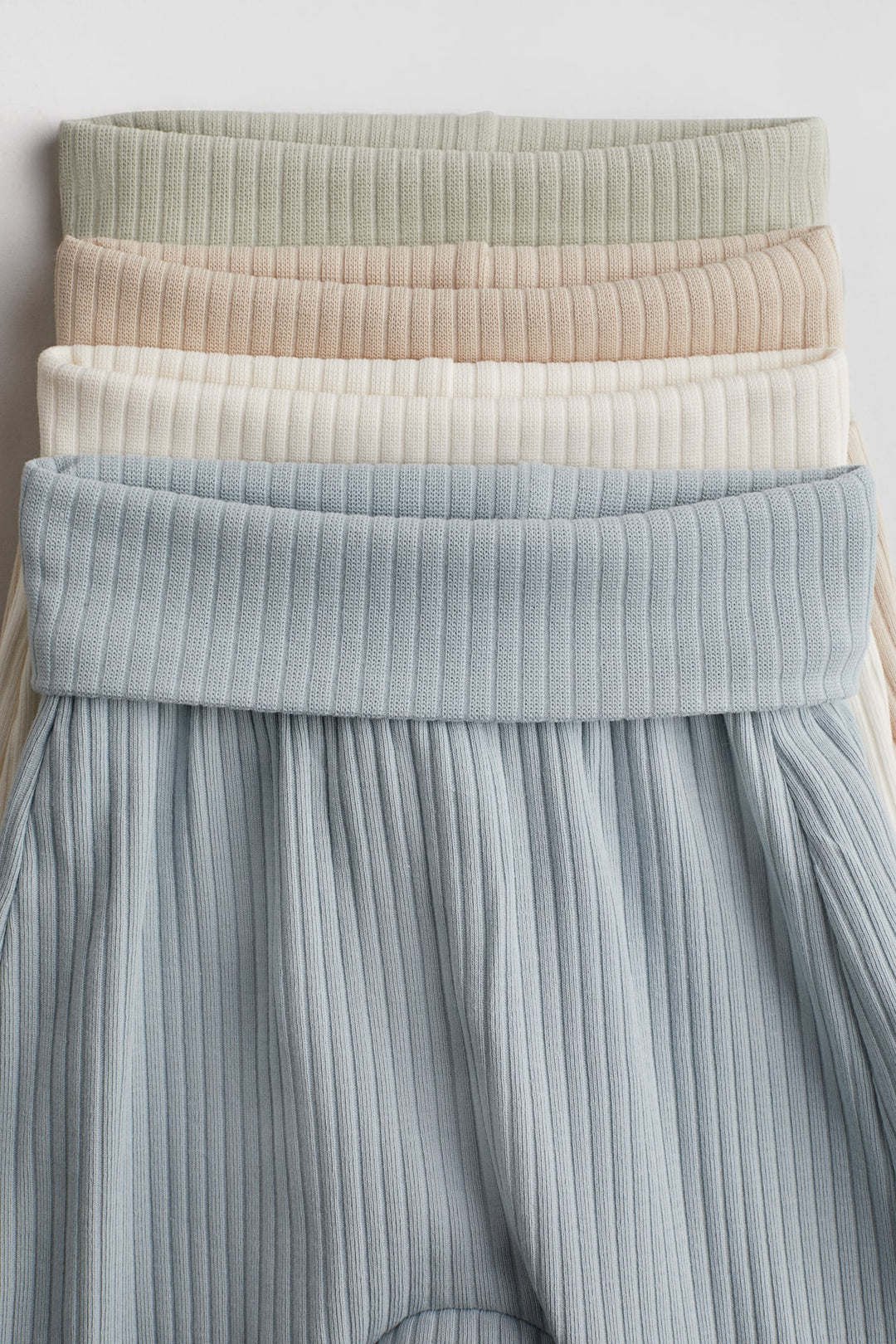 H&M 4-pack Ribbed Cotton Pants