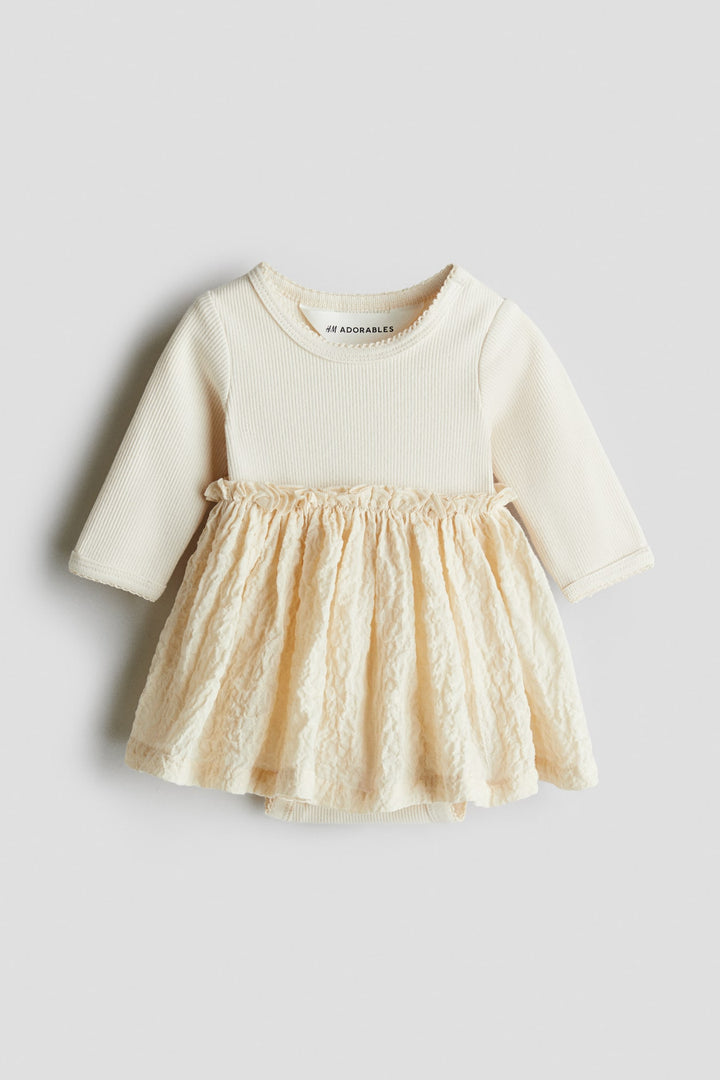 H&M Bodysuit Dress with Seersucker Skirt