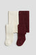 Cream/dark red