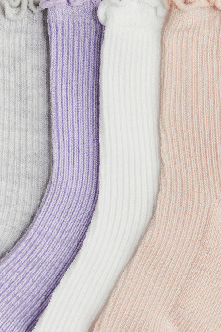 H&M 4-Pack Socks with Overlocked Trim