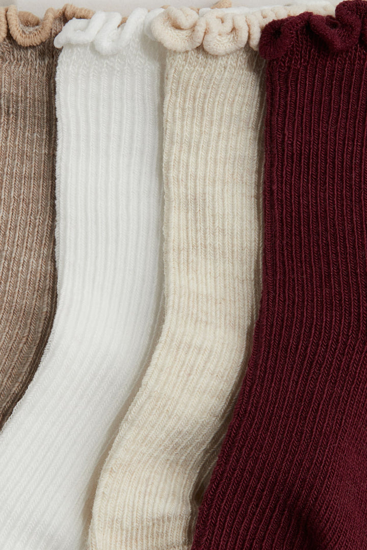 H&M 4-Pack Socks with Overlocked Trim
