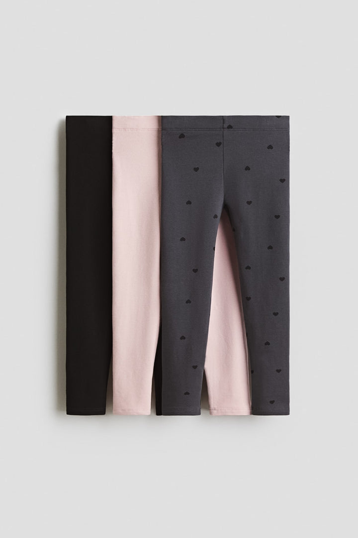 H&M 3-pack Brushed-Inside Jersey Leggings