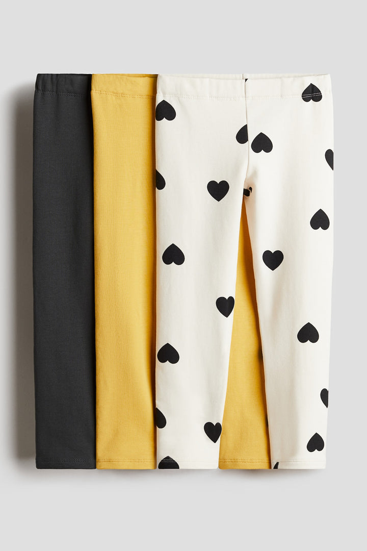 H&M 3-pack Brushed-Inside Jersey Leggings