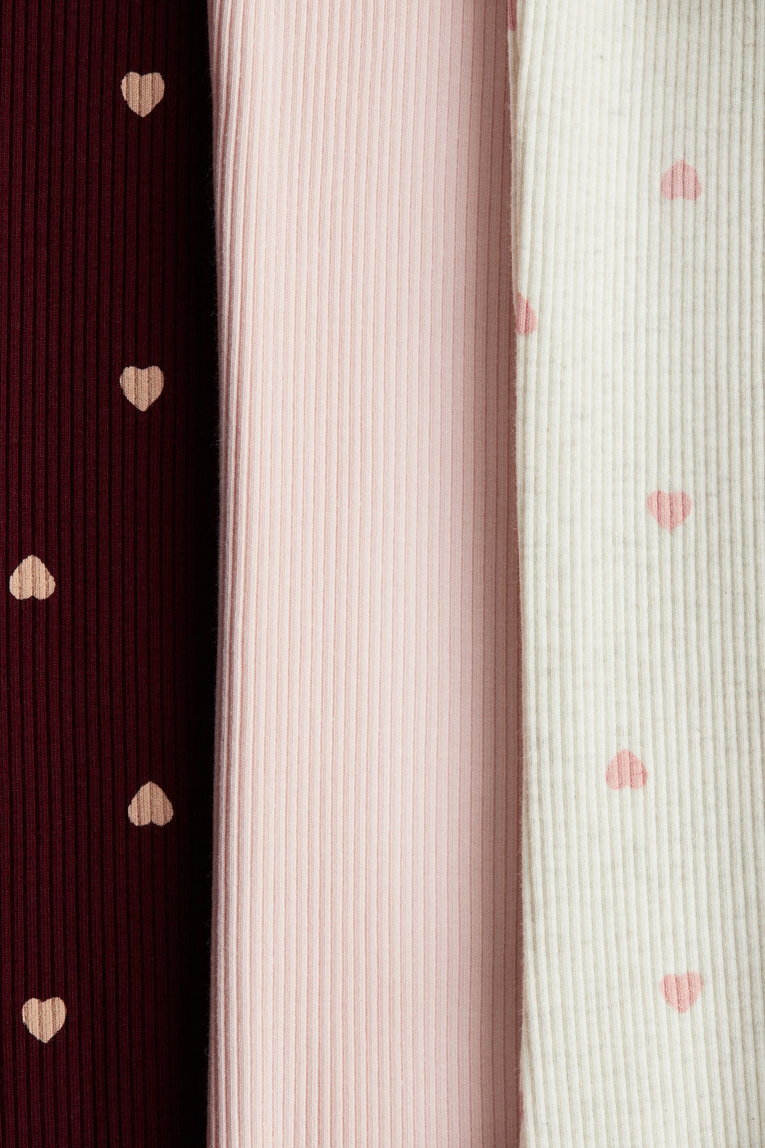 H&M 3-Pack Ribbed Cotton Leggings
