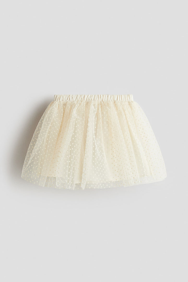 H&M Flock-Print Tulle Skirt