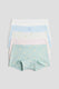 Light pink/light blue/rainbows