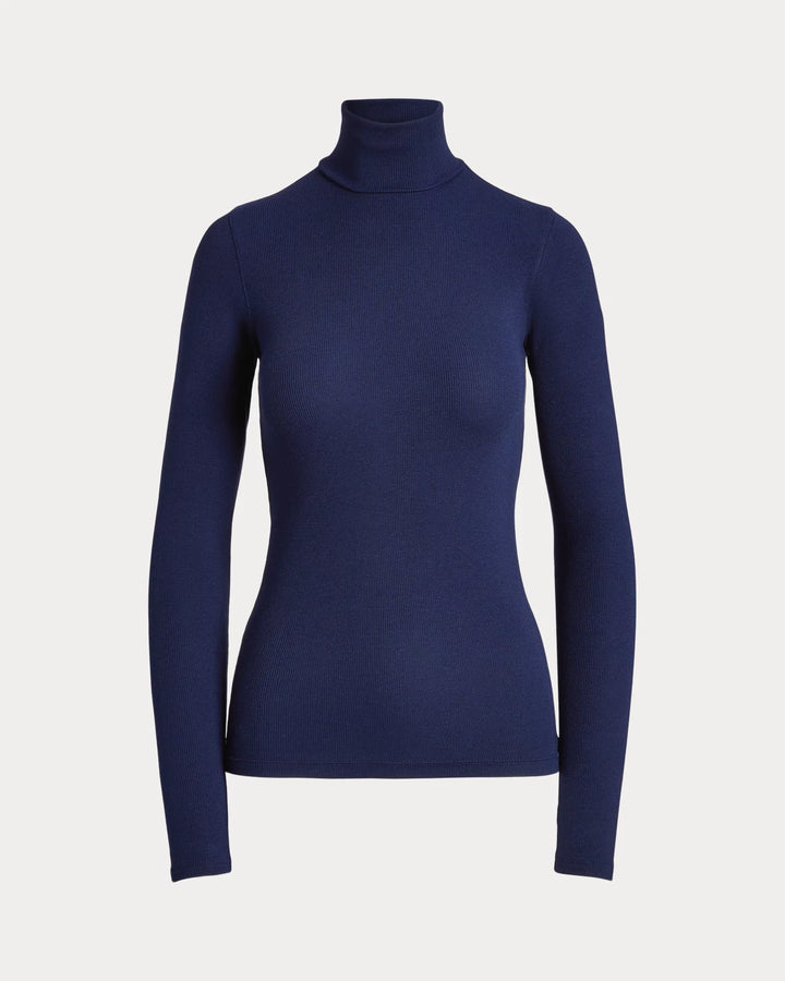 Ralph Lauren Stretch Ribbed Turtleneck