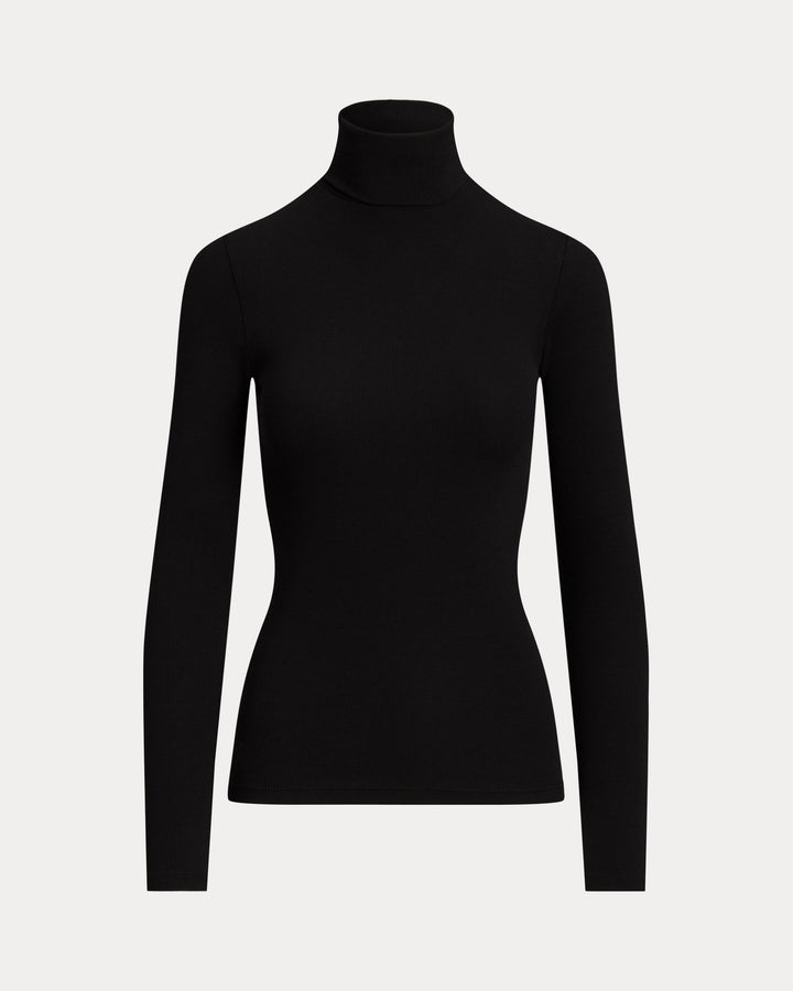 Ralph Lauren Stretch Ribbed Turtleneck