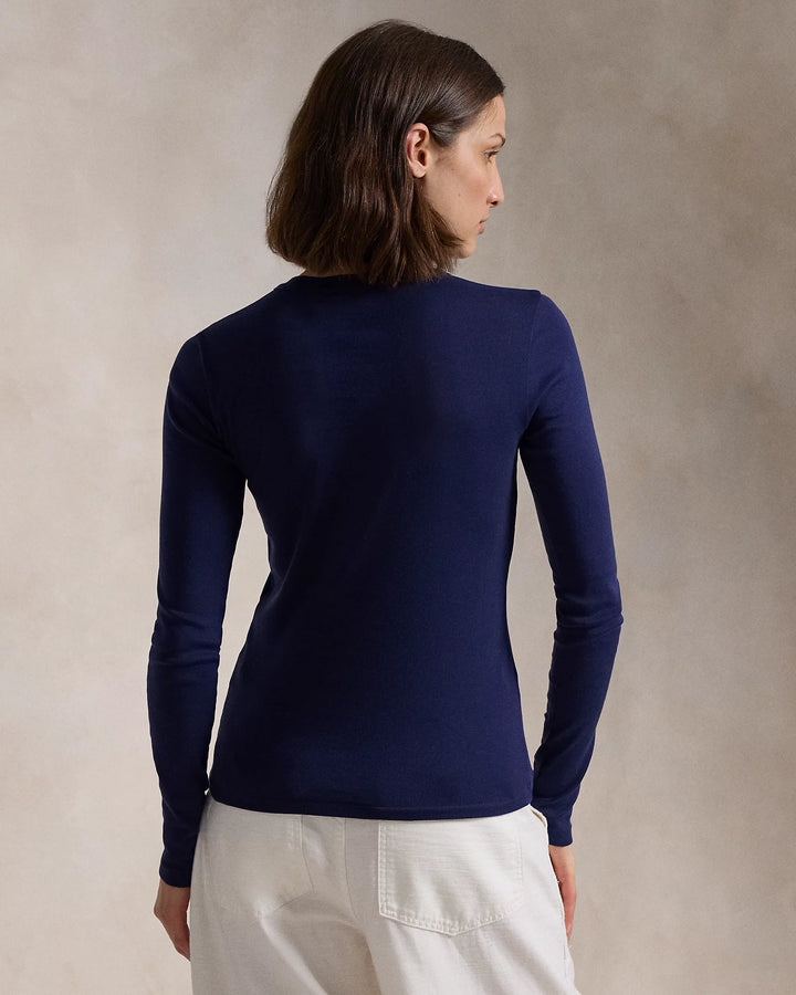 Ralph Lauren Slim Fit Cotton Long-Sleeve Tee