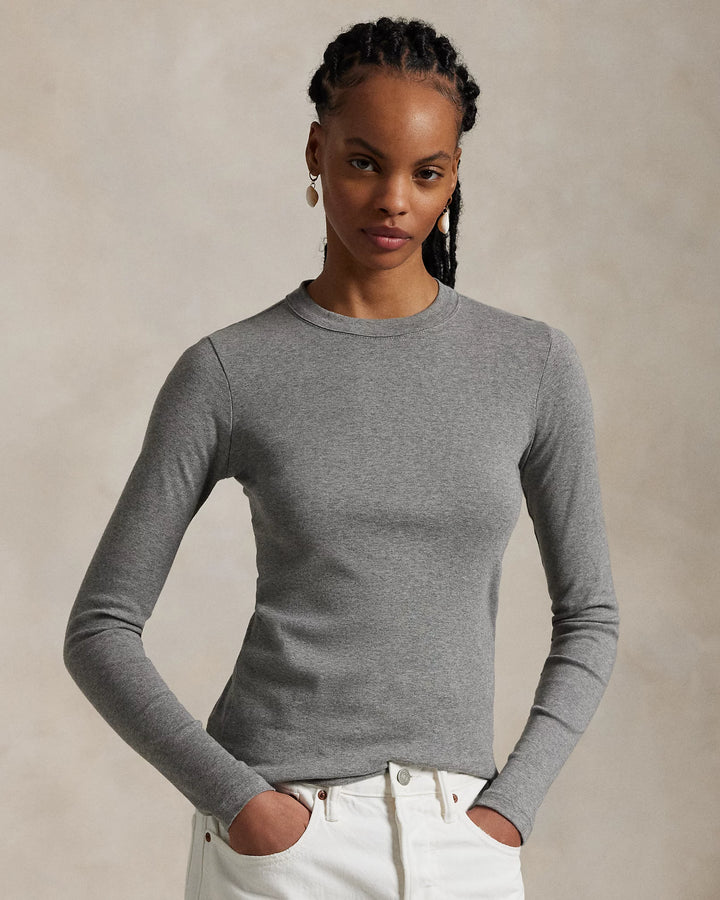 Ralph Lauren Slim Fit Cotton Long-Sleeve Tee