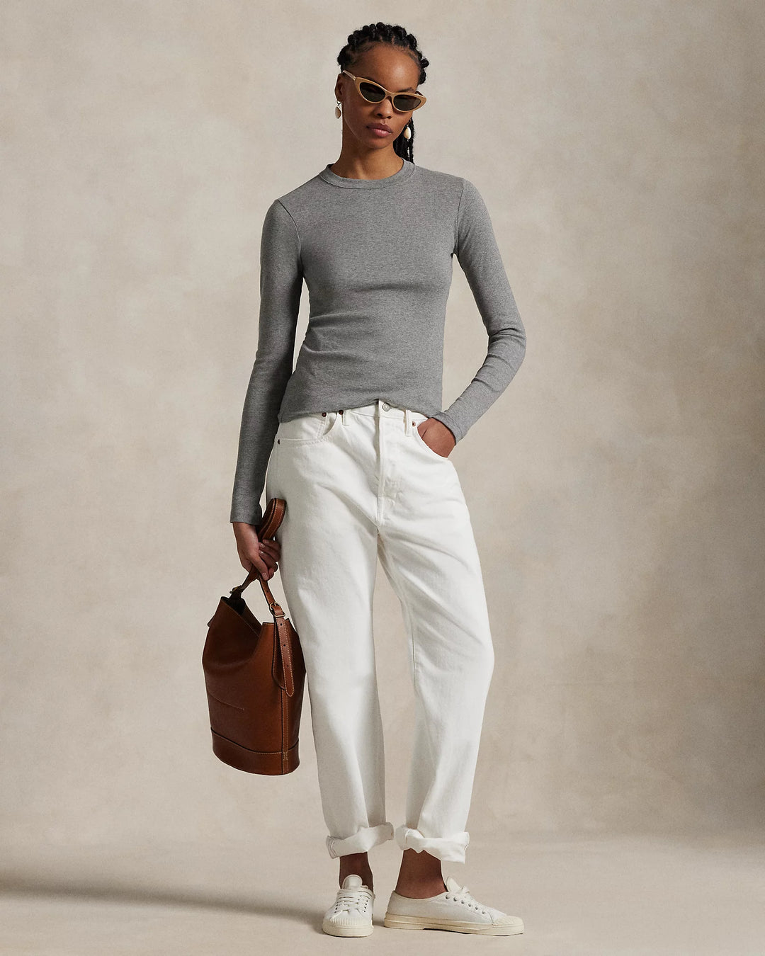 Ralph Lauren Slim Fit Cotton Long-Sleeve Tee