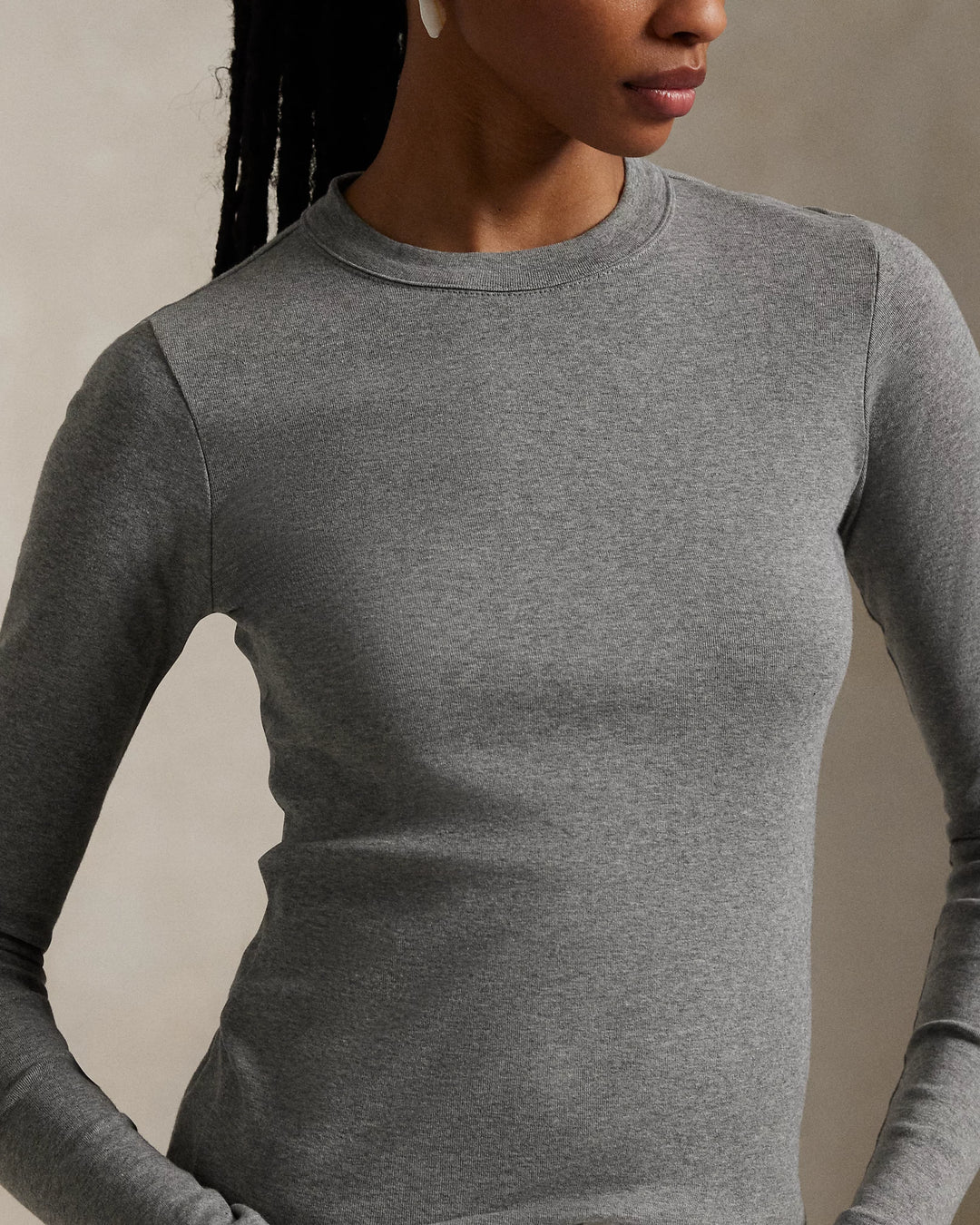Ralph Lauren Slim Fit Cotton Long-Sleeve Tee