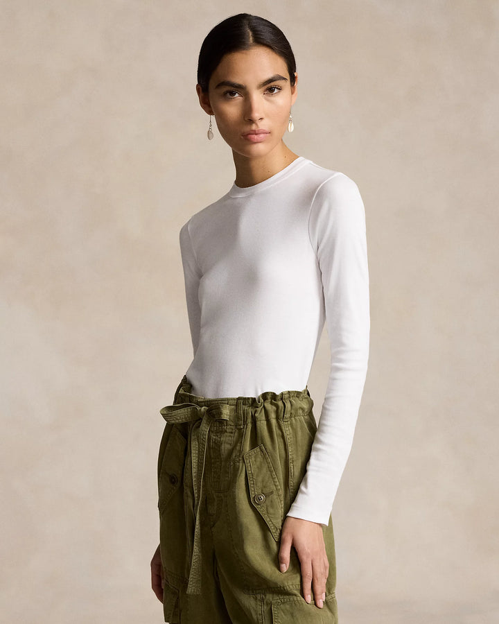 Ralph Lauren Slim Fit Cotton Long-Sleeve Tee