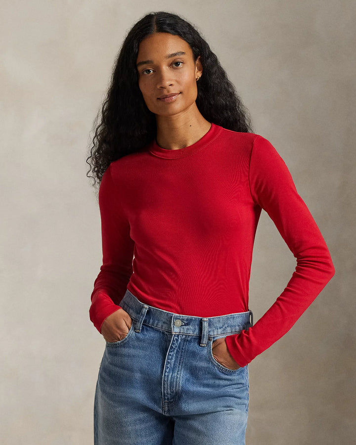 Ralph Lauren Slim Fit Cotton Long-Sleeve Tee