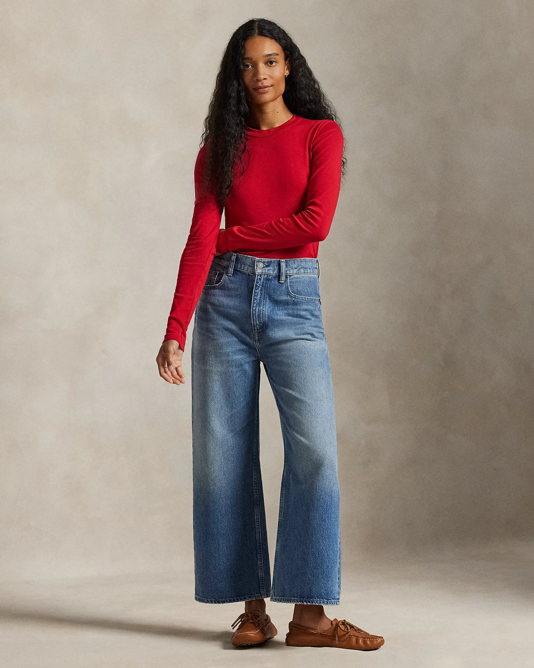 Ralph Lauren Slim Fit Cotton Long-Sleeve Tee