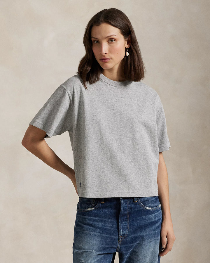 Ralph Lauren Relaxed Crop Fit Cotton Jersey Tee