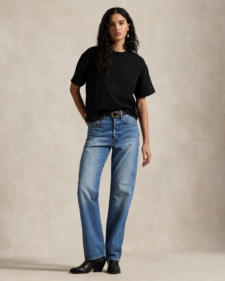 Ralph Lauren Relaxed Crop Fit Cotton Jersey Tee