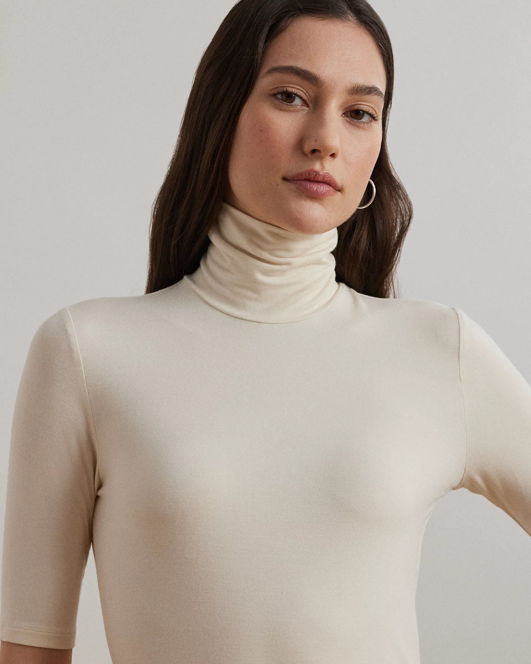 Ralph Lauren Jersey Turtleneck Top