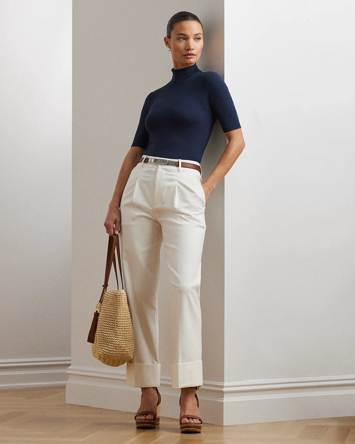 Ralph Lauren Jersey Turtleneck Top