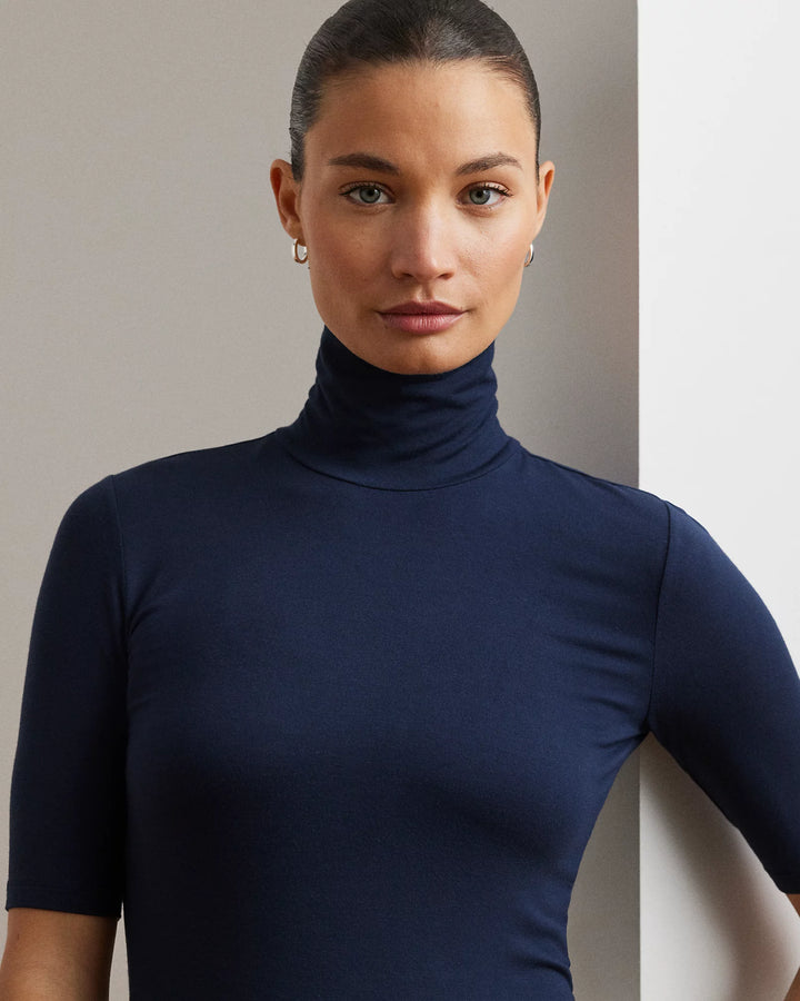 Ralph Lauren Jersey Turtleneck Top