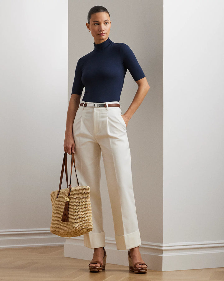 Ralph Lauren Jersey Turtleneck Top
